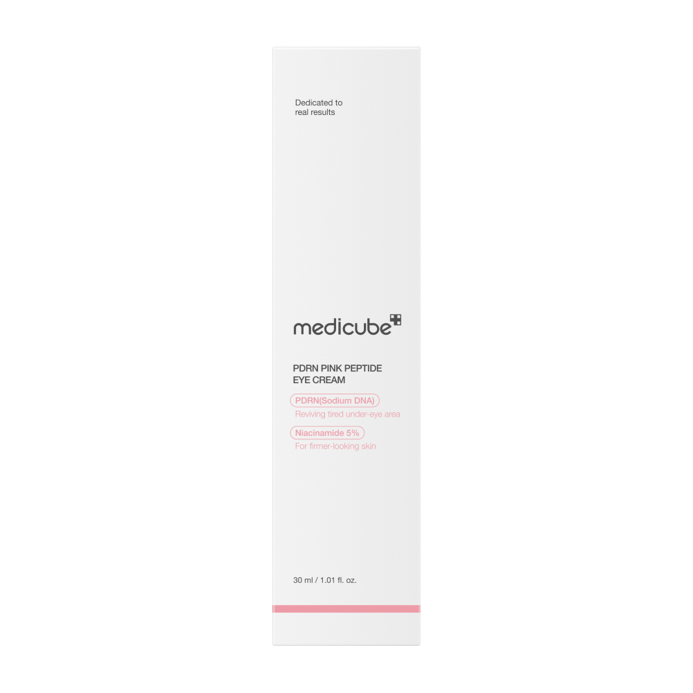 MEDICUBE PDRN Pink Peptide Eye Cream 30ml - Крем для шкіри навколо очей з полінуклеотидами та пептидами - фото №5